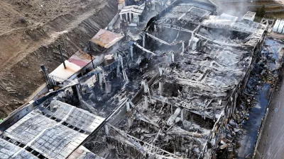 Kırıkkale Organize Sanayi Bölgesi’nde kimya fabrikasında çıkan büyük çaplı yangın