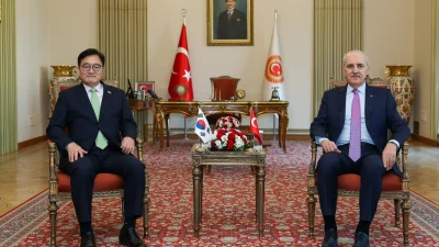 TBMM Başkanı Kurtulmuş, Güney Koreli mevkidaşı Woo Won-Shik ile Meclis’te