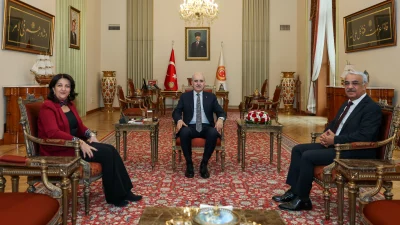 TBMM Başkanı Numan Kurtulmuş, DEM Parti milletvekilleriyle yaptığı görüşmede sürecin