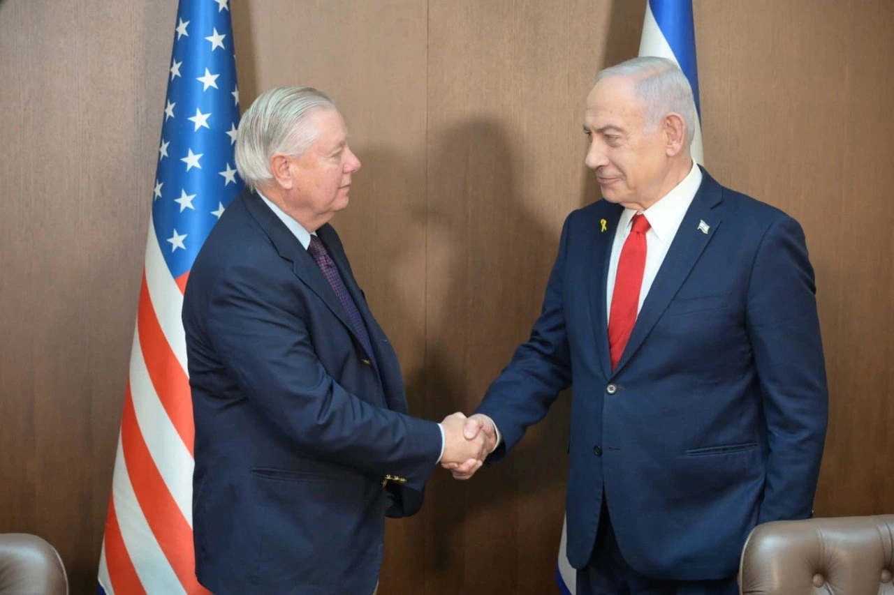 İsrail Başbakanı Binyamin Netanyahu, ABD’li Senatör Lindsey Graham ile Kudüs’teki