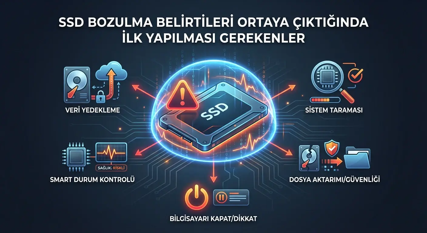 SSD Bozulma Belirtileri Ortaya Çıktığında İlk Yapılması Gerekenler