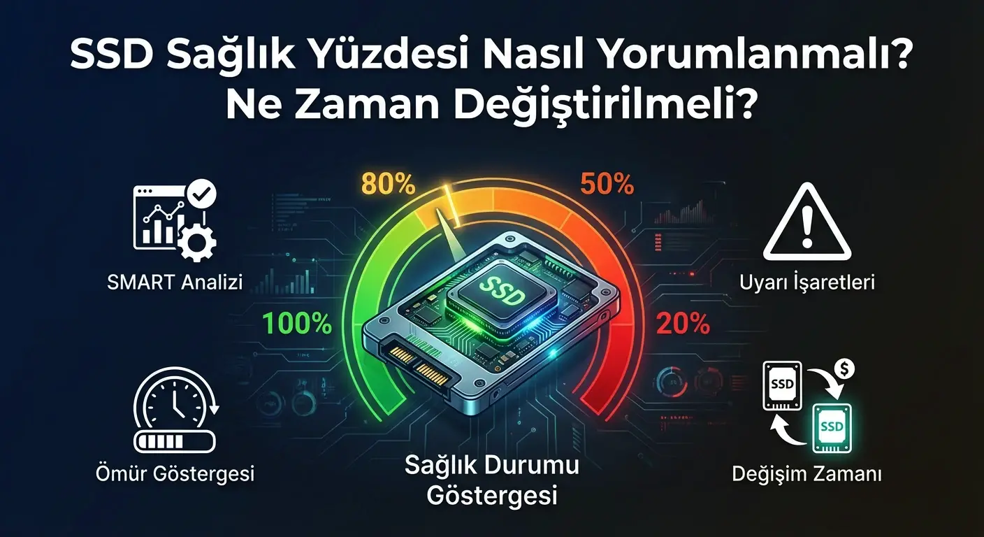 SSD Sağlık Yüzdesi Nasıl Yorumlanmalı? Ne Zaman Değiştirilmeli?