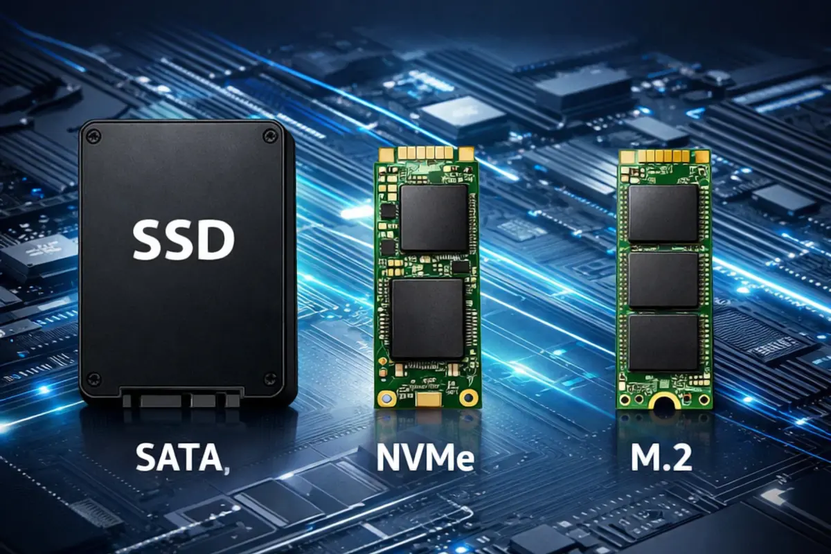 SSD Türlerini Anlamak: SATA, NVMe ve M.2 Arasındaki Farklar