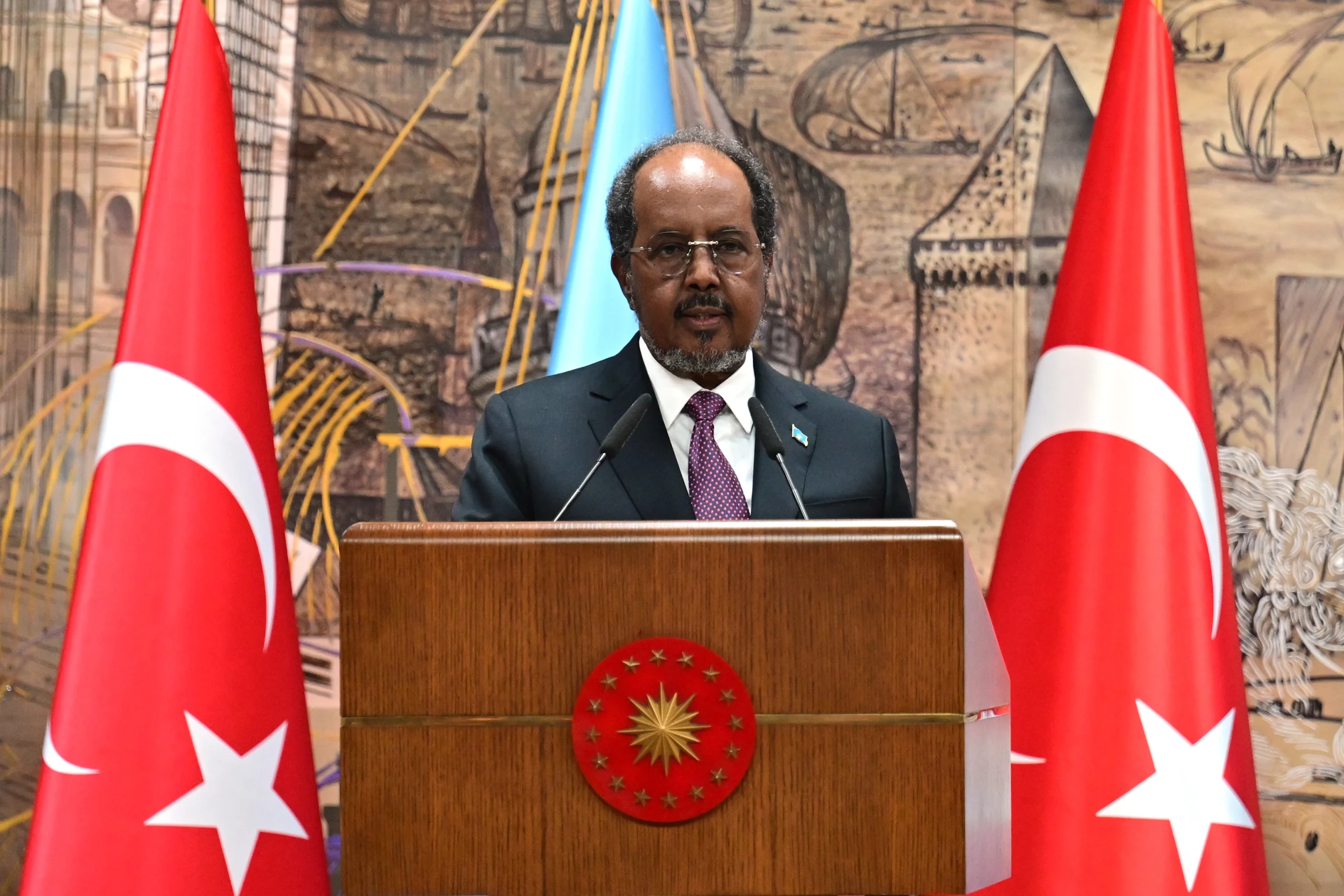 Cumhurbaşkanı Mahmud, Somali'nin toprak bütünlüğüne yönelik tehditlere karşı Türkiye’nin sergilediği