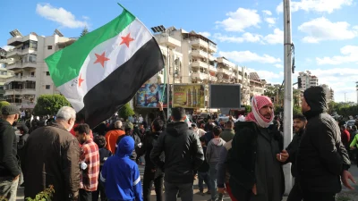 Suriye'nin Lazkiye, Tartus, Humus ve Hama illerinde düzenlenen federasyon protestolarında