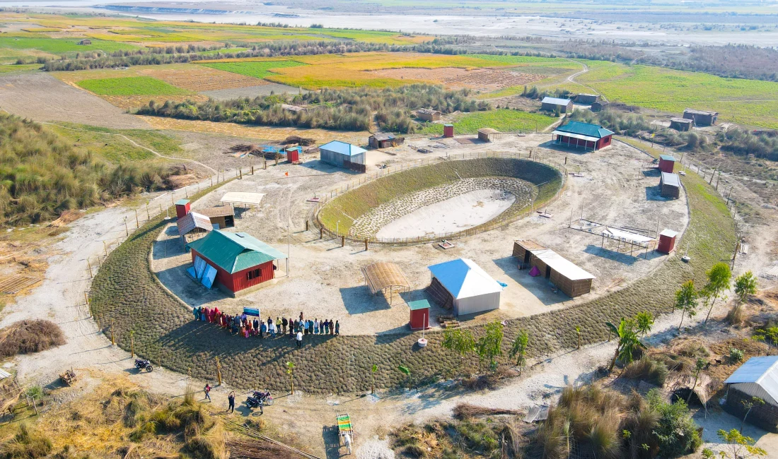 TİKA, Bangladeş'in sel riski altındaki nehir adalarında güvenli yaşam alanı