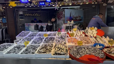 Karadeniz’in vazgeçilmezi hamsi Trabzon tezgahlarında 100 liradan satılırken, fiyatın daha