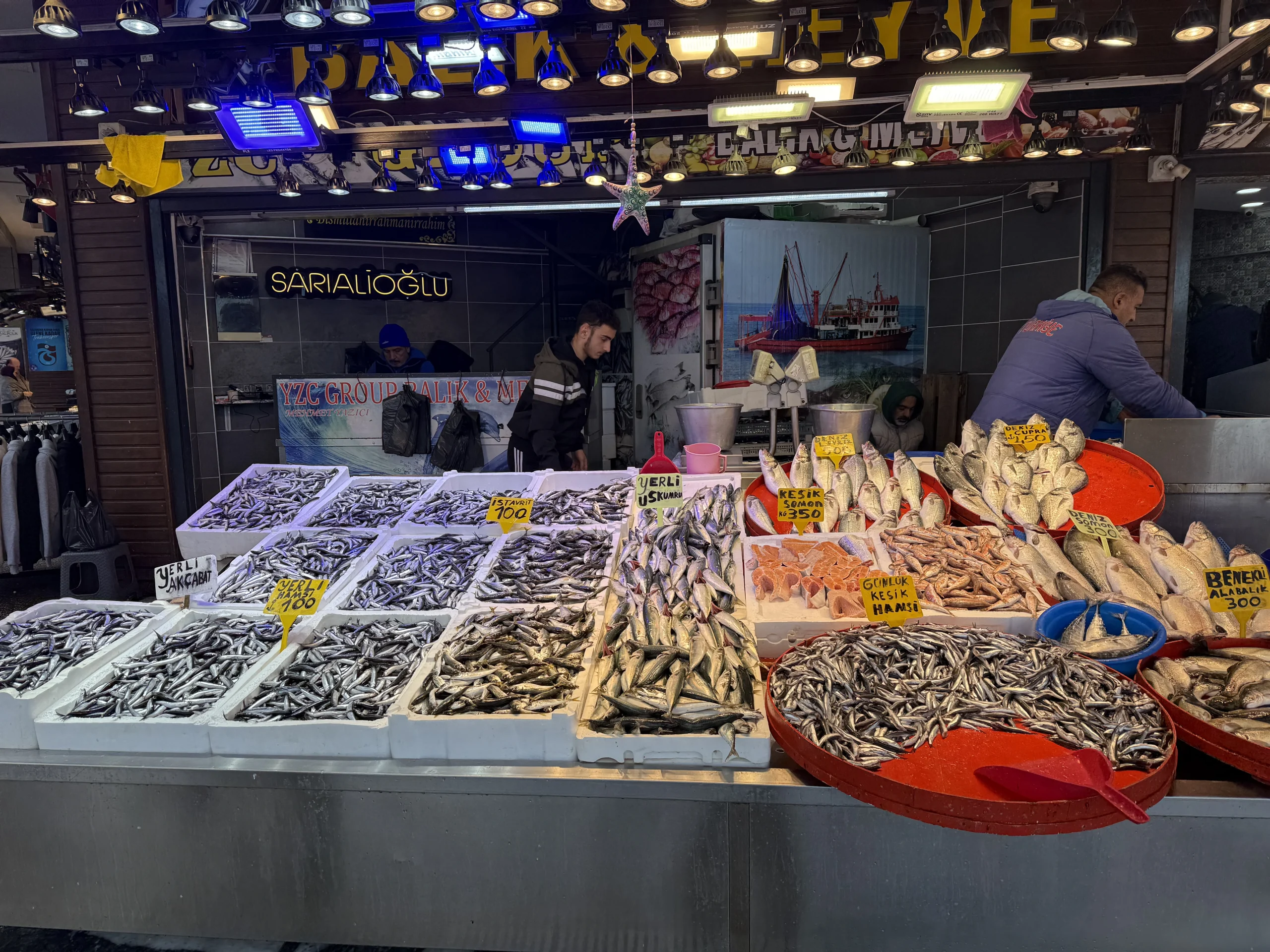 Karadeniz’in vazgeçilmezi hamsi Trabzon tezgahlarında 100 liradan satılırken, fiyatın daha