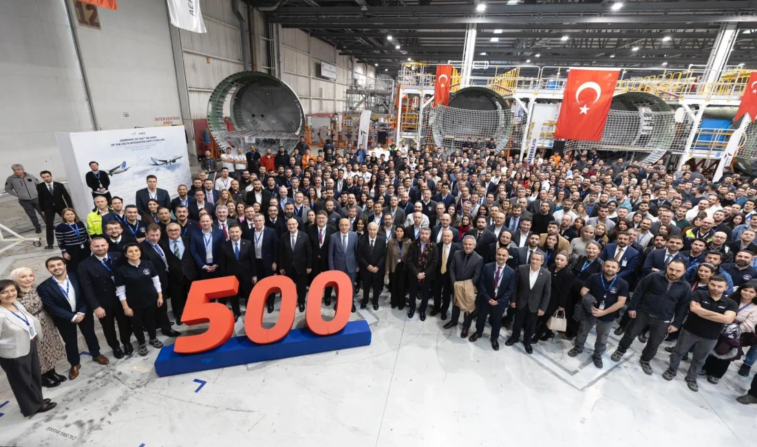 TUSAŞ’tan Airbus’a 500’üncü A320 Teslimatı TUSAŞ, Airbus A320 uçakları için ürettiği S18/19 gövde bölümünün 500’üncü