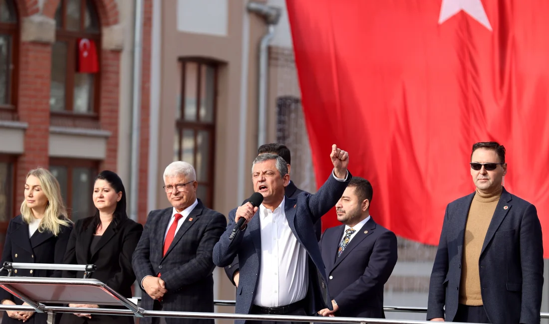 CHP lideri Özgür Özel, Edirne mitinginde ekonomi, sosyal adalet ve