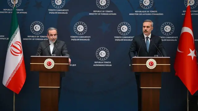 Dışişleri Bakanı Hakan Fidan ile İran Dışişleri Bakanı Abbas Irakçi,