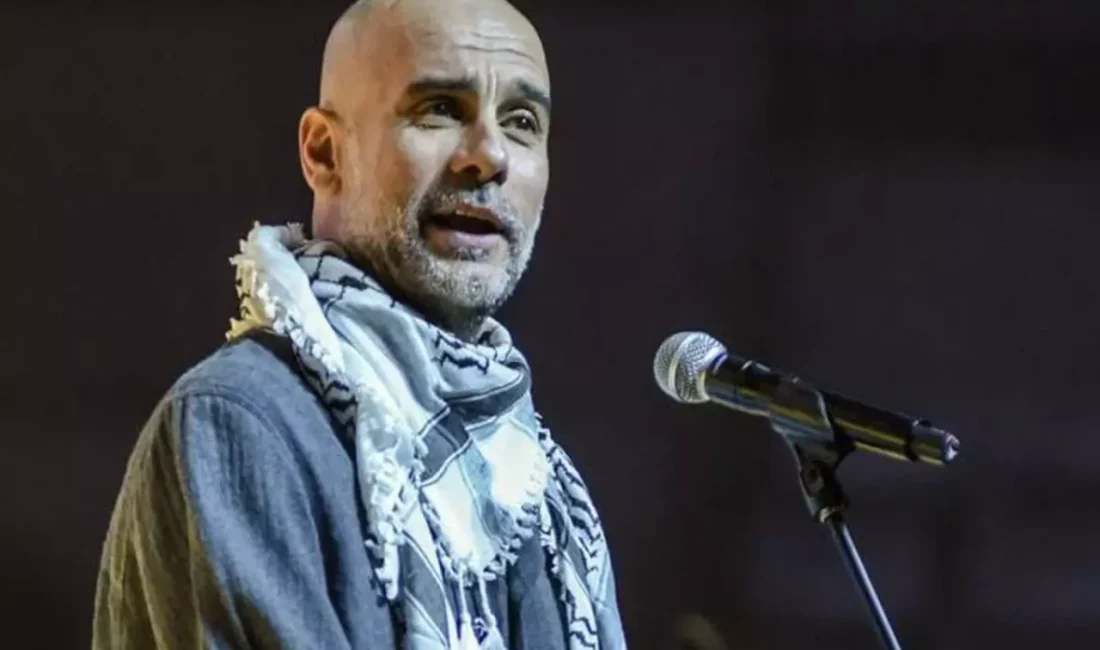 Manchester City’nin deneyimli teknik direktörü Pep Guardiola, katıldığı yardım etkinliğinde