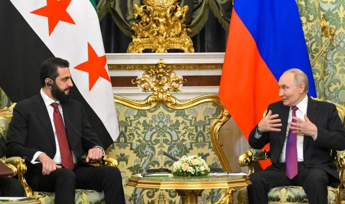 Rusya Devlet Başkanı Putin ve Suriye Cumhurbaşkanı Şara, Moskova’da bir