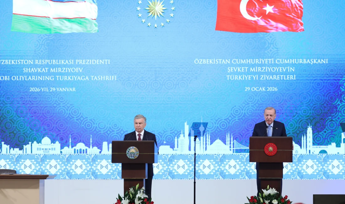 Cumhurbaşkanı Erdoğan: “Özbekistan’la Ticarette Yeni Hedef 5 Milyar Dolar” Cumhurbaşkanı Erdoğan, Özbekistan'la ticaret hacminin son 10 yılda üç katına