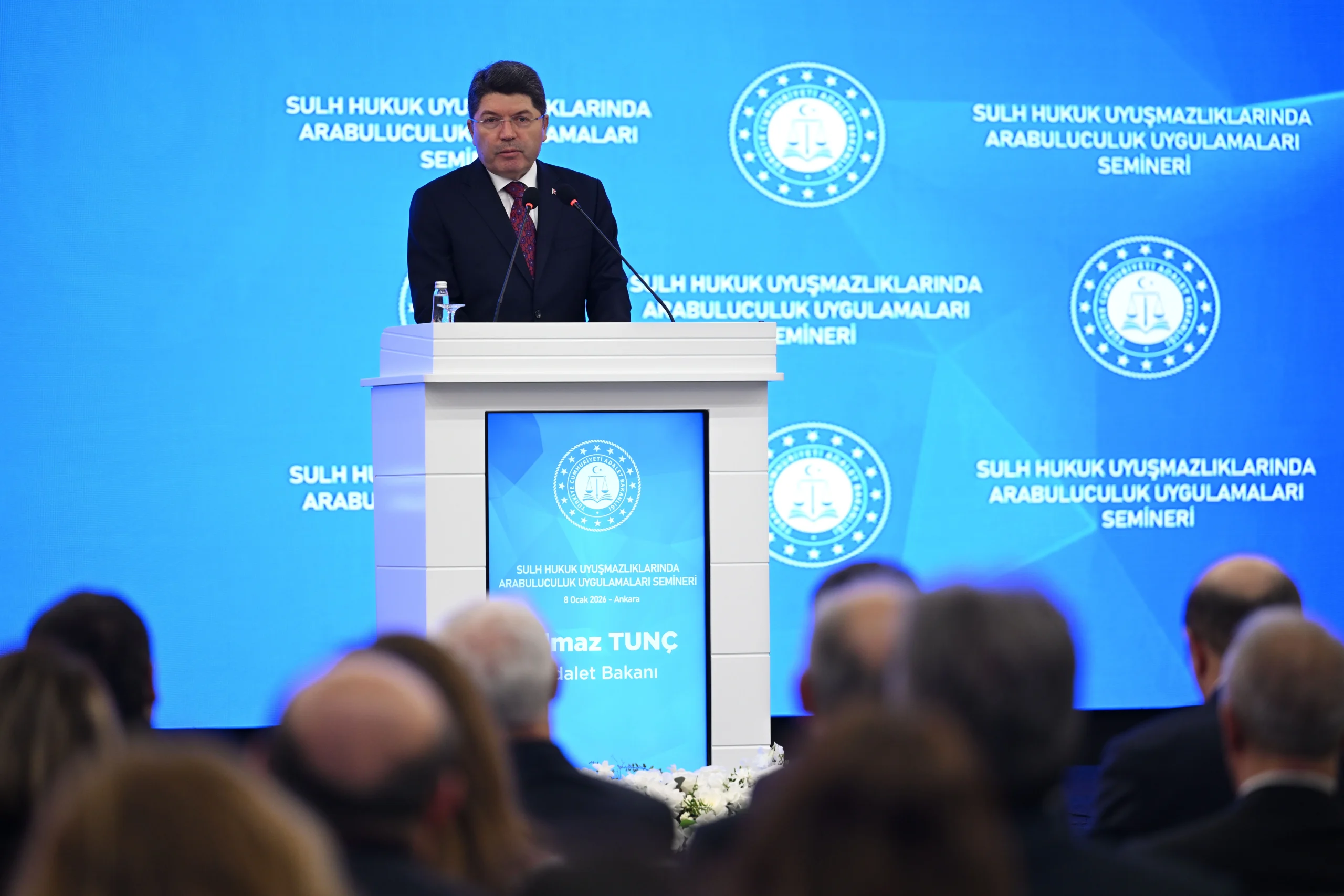 Adalet Bakanı Yılmaz Tunç, arabuluculuk uygulamalarında milyonlarca uyuşmazlığın dostane şekilde