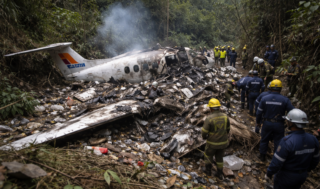 Kolombiya’nın Kuzey Santander bölgesinde düşen uçakta kurtulan olmadı; aralarında milletvekili