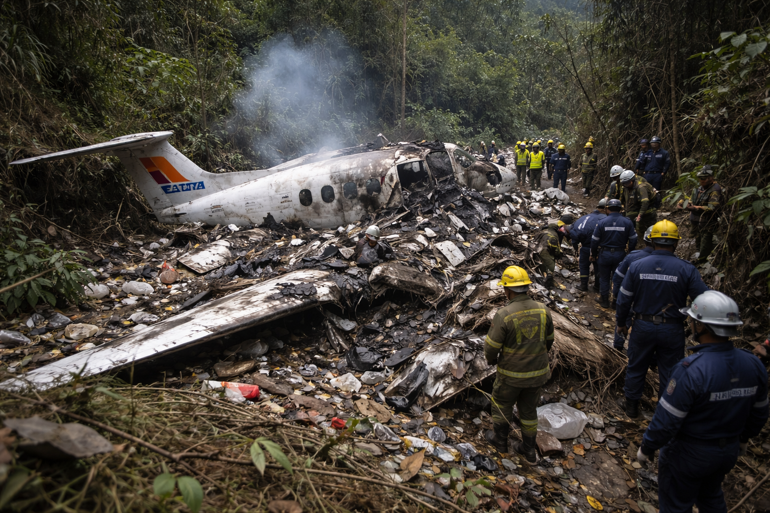 Kolombiya’nın Kuzey Santander bölgesinde düşen uçakta kurtulan olmadı; aralarında milletvekili