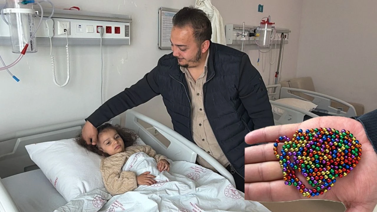 Mardin'de 4 yaşındaki bir çocuk, yuttuğu mıknatıslar nedeniyle ölümden döndü.
