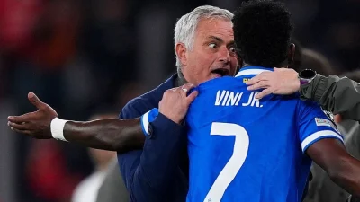 Real Madrid’in Benfica’yı 1-0 yendiği maç sonrası Jose Mourinho’nun Vinicius